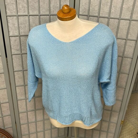 Via Vitale Sweater, No Tag, Women’s Size Small, Powder Blue - Picture 1 of 7